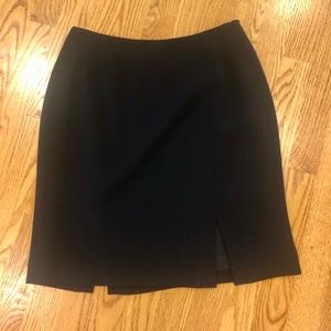 Women’s Banana Republic Black Pencil Skirt with front slip detail